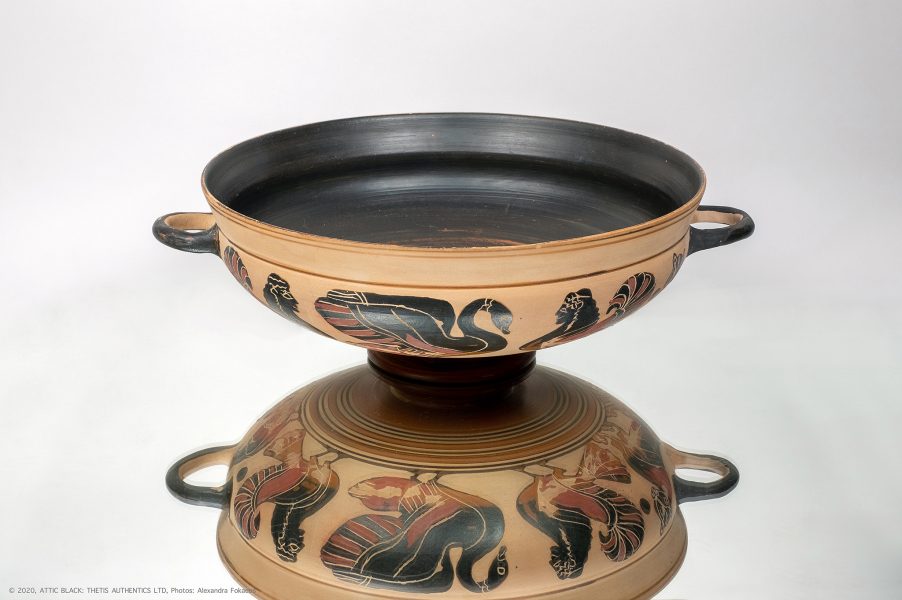 Black figure Archaic kylix Corinth