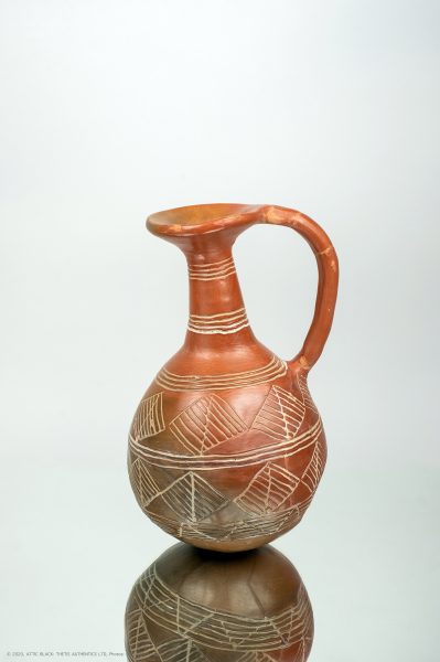 Red polished and incised jug Cyprus