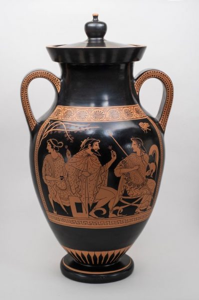 The Olympians - Red figure amphora  Winter 2019 (modern composition), Private Collection Madrid
