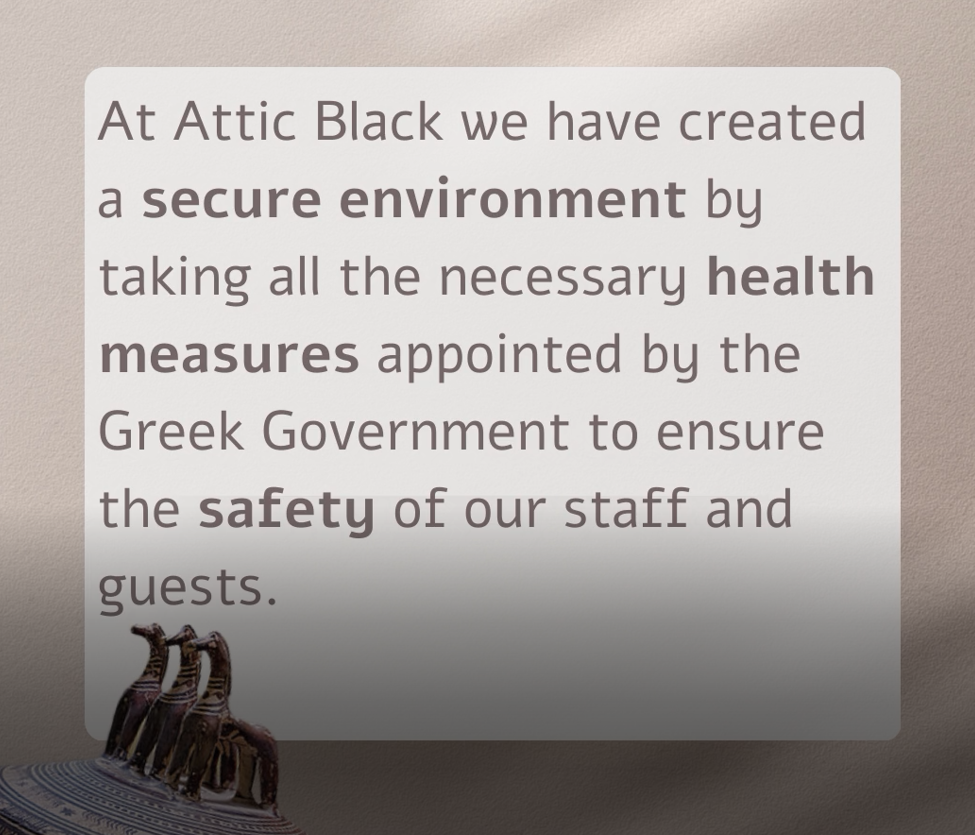 Attic Black’s Health Measures against Covid-19