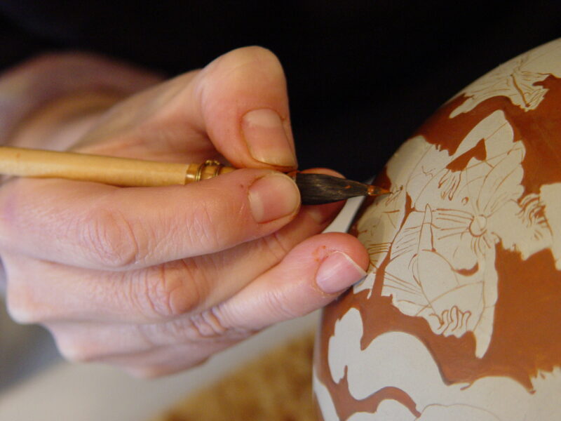 Vase painting - detail 