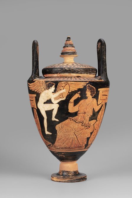 Lebes gamikos with a woman with a box and Eros with a mirror, National Museum in Warsaw