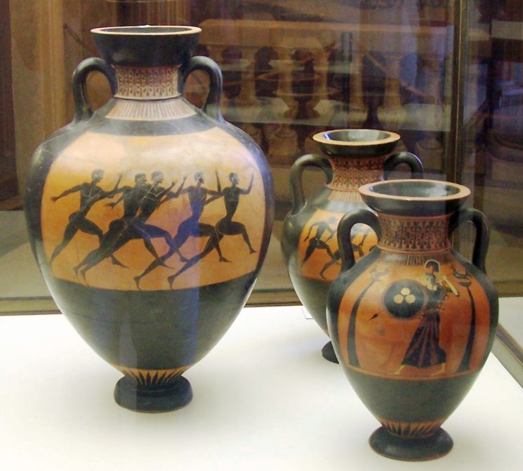 Panathenaic amphora in the Vatican Museums (Vatican City).